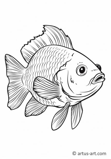 Awesome Tilapia Coloring Page For Kids